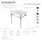 Kingston Brass 37 Console Sink with Brass Legs Single Faucet Hole, WhiteMatte Black KVBH37227MB - alternate 3